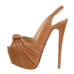 Auth Christian Louboutin Miss Benin Knot Heel 38.5
